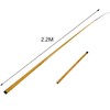 XMHF Traveling Fishing Rod 7 Sections Telescopic Pole Retractable Angling