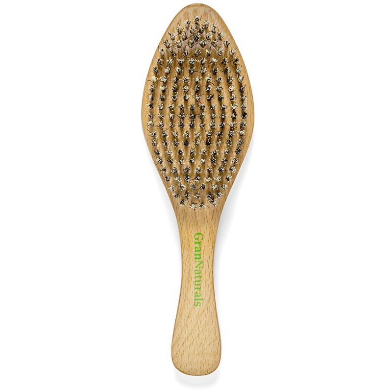 GranNaturals Extra Hard Wave Brush - Curved Boar & Extra