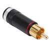 Preffair R1764 RCA Audio Plug 24K Gold Plated Signal Cable