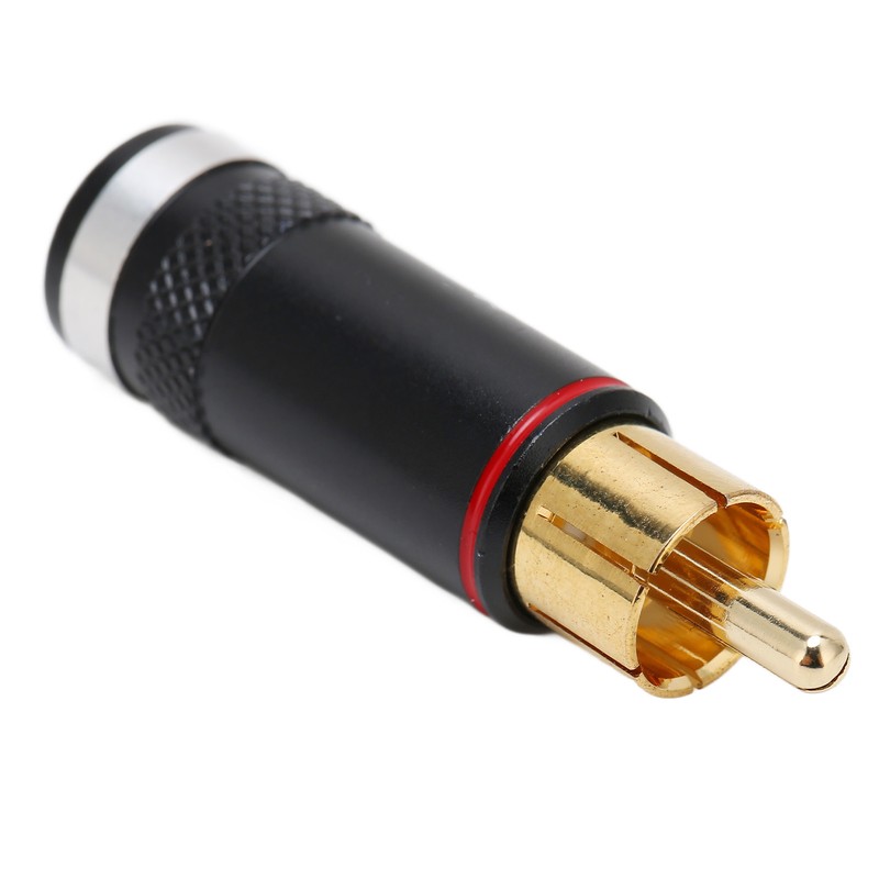 Preffair R1764 RCA Audio Plug 24K Gold Plated Signal Cable