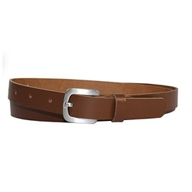 Vascavi Genuine Leather Belt, Denim Belt, Hip Belt, Made in Germany, 2 cm Wide and Approx. 0.25 cm Thick, light brown