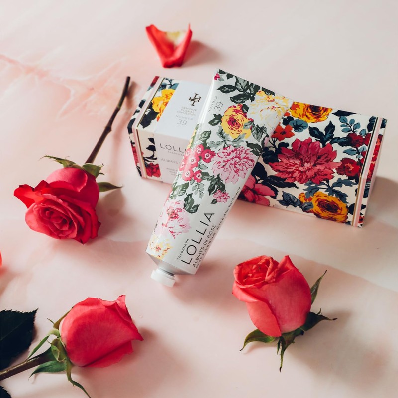 LOLLIA Always in Rose Handcreme, 4 oz., Rose & Hibiscus