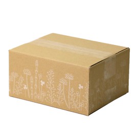 Earth Cardboard ID0416 Cardboard Design Cardboard Box, 80 Size, A4, Set of 20, 3 Sides Total 27.6 inches (70 cm), Small
