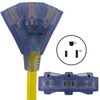 Conntek 1.5-Foot 30-Amp 125-Volt Fan-Style Generator Extension Cord (L5-30P to