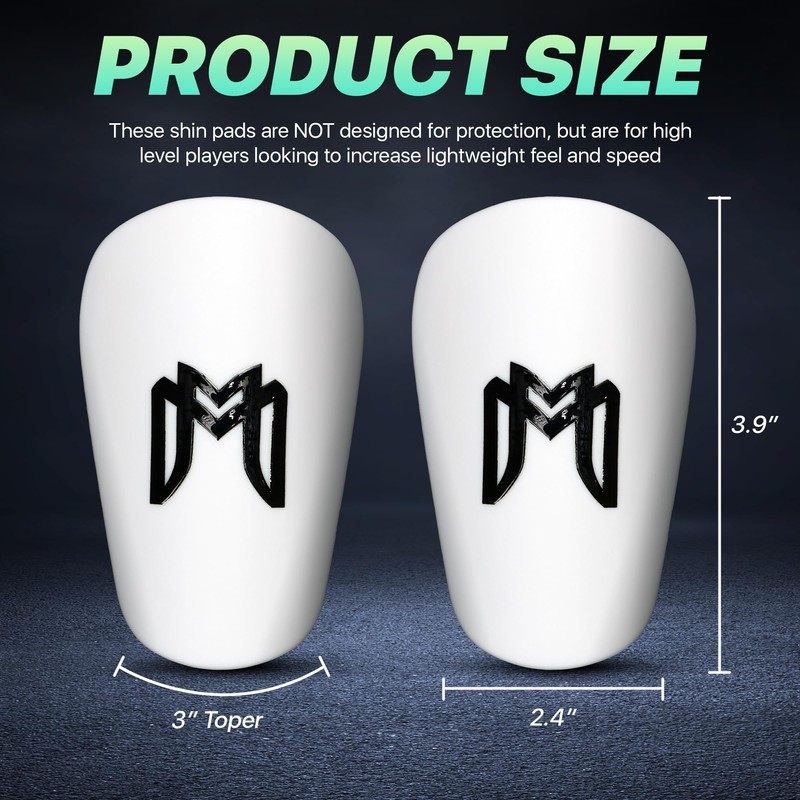 MediCaptain MiniGuards - Miniature Shin Guards for Soccer Players -