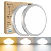 zemty 2 pieces/3 colours 3000/4000/6500 K LED ceiling light, flat,