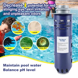 Replacement W28000 W28001 for Nature2 Duoclear 25 35 Pool Mineral Cartridge for Zodiac DuoClear Fusion, Fusion Soft, Vision Pro System Above Ground Inground, Deep Purple