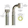 'Reinforced Hose 1/2 "x 1/2ÜM 90 ° Bend, DN13 Flexible