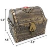 Ppirat Treasure Chest Caribe, Children's Birthday Treasure Chest with Lock,