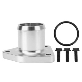 Water Neck Thermostat Housing Aluminium Alloy Engine Thermostat Housing with Leak Proof Seal for Powerstroke 7.3L Silver
