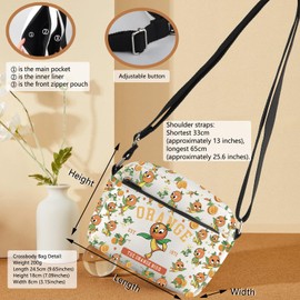 Orange Bird Inspire Crossbody Bag Cartoon Character Fan Gift Oranges Bird Est 1971 Messenger Bag Magic Kingd*m Gift (Orange 1971 HB CB)