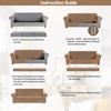 WEERRW 4 Pieces Polyester and Spandex High Stretch Couch Covers