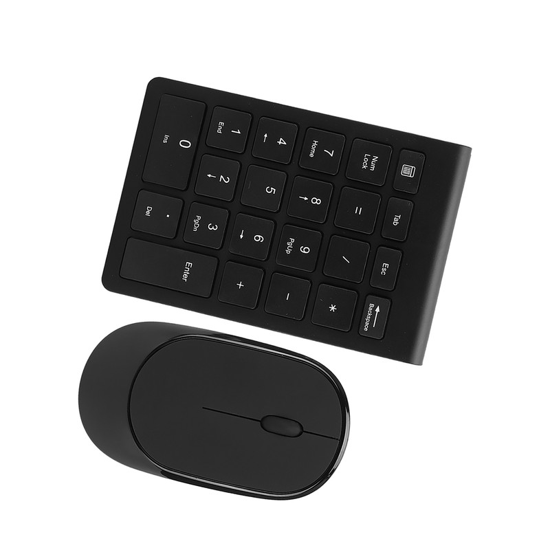 2.4G Wireless Ultra-Thin 22-Key Switch-Free Digital Keyboard Wireless Mouse Set