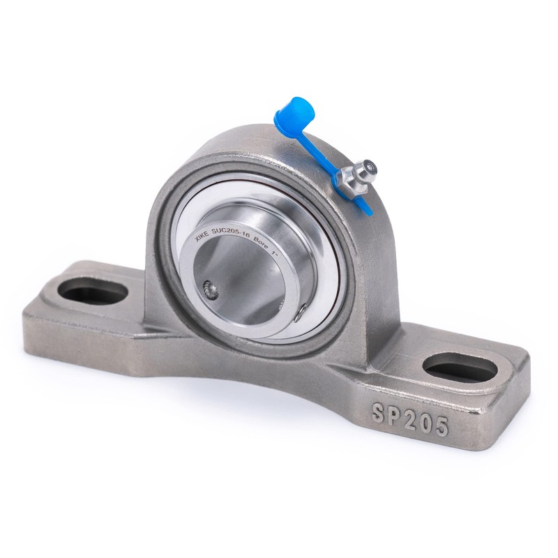 XIKE 2 Pcs SUCP205-16 Bore 1" All Stainless Steel Pillow
