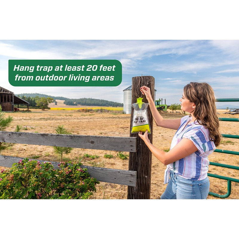RESCUE! Big Bag Fly Trap – Disposable, Outdoor Use -