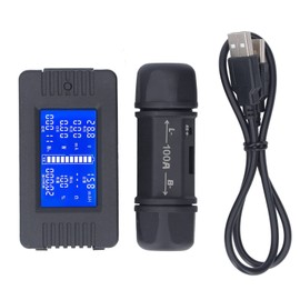 Battery Monitor 8‑ 0‑100A 0‑999Ah Battery Capacity Voltage Current Meter with 100A Shunt