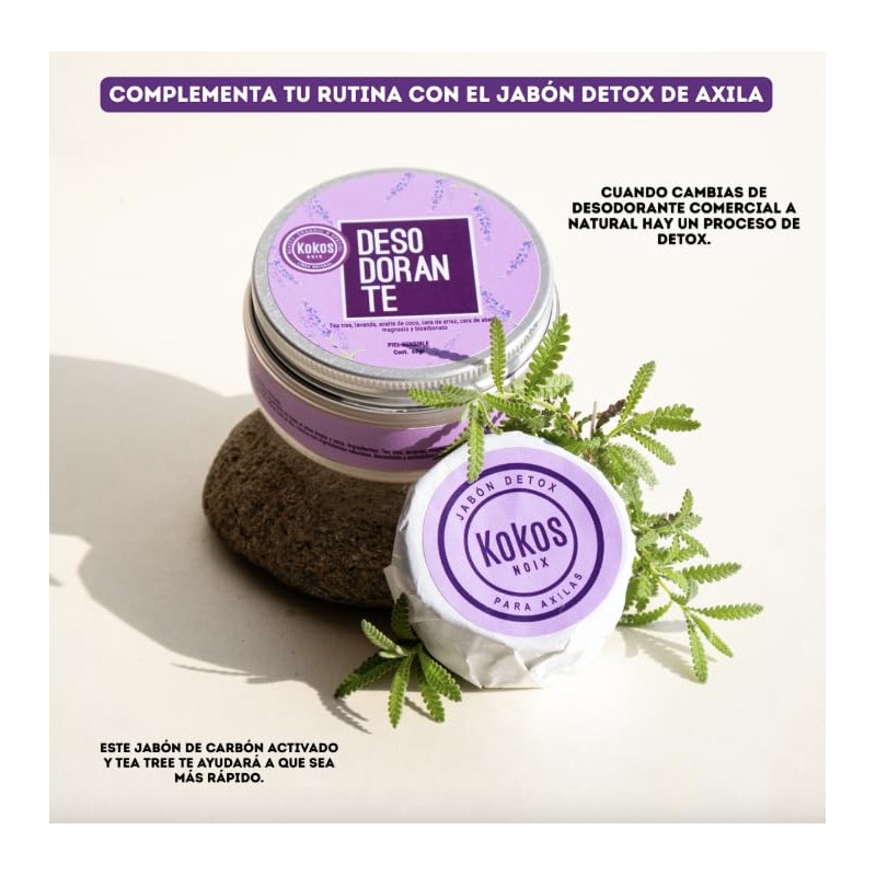 KOKOS | Kit desodorante de Tea Tree y jabón Detox