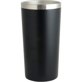 MIP Living Tumbler, 15.9 fl oz (450 ml), Vacuum Insulated, Stainless Steel, Black