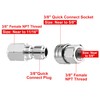 RIDGE WASHER Pressure Washer Adapter Set, 3/8 Inch Quick Connect