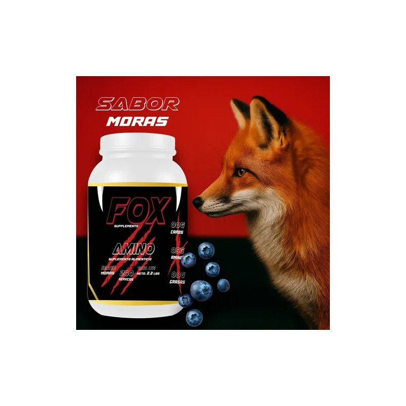Aminoácidos En Polvo 1kg Fox Suplements 100servicios Sabores