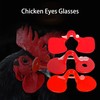 50PCS Pack PinlessEye Glasses Pheasant Poultry Blinders Spectacles Anti Pecking