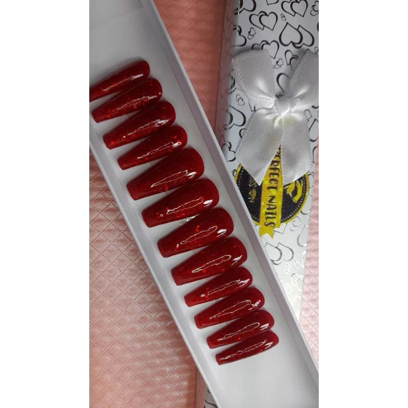 Perfect Nails Press On Uñas Press On Navideñas