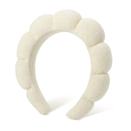 DRESHOW Spa Headband for Women Sponge Headband for Washing Face Clouds Soft Terry Headband for Makeup and Skin Care