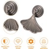 MOROBOR Ginkgo Leaf Shape Knob Handles, 2pcs Antique Nickel Drop