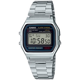 Casio Collection Standard Digital Metal Series Wristwatch, A158, Newest model