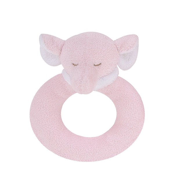 Angel Dear Ring Rattle, Pink Elephant