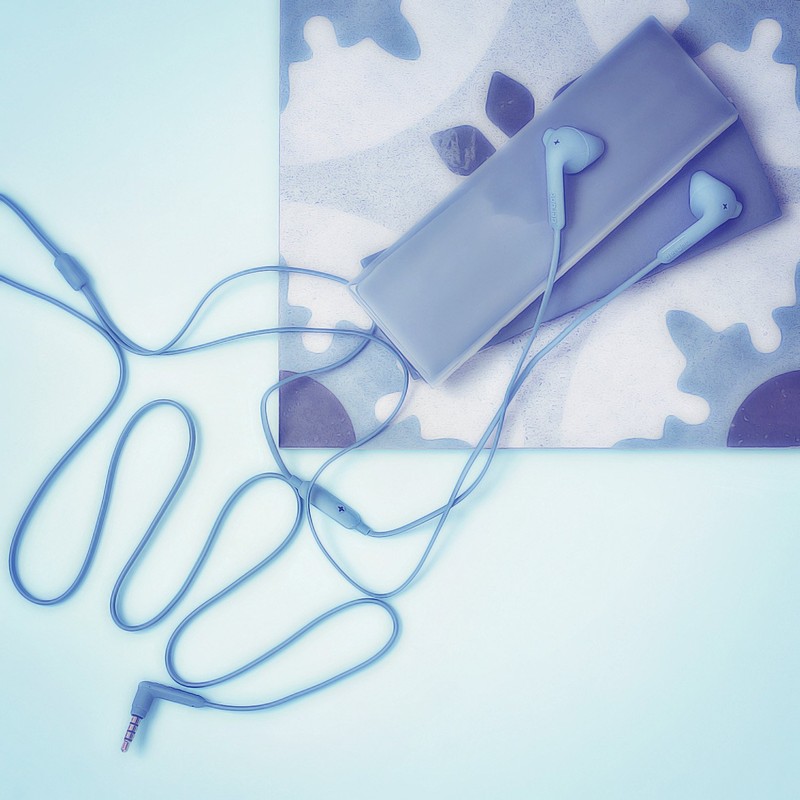 DEFUNC Earbud + Hybrid Blue 3,5 mm jack