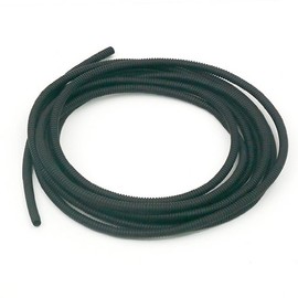 STRAIGHT 35-24071 Corrugated Tube, Black, 0.2 inches (7.0 mm) x 16.4 ft (5 m)