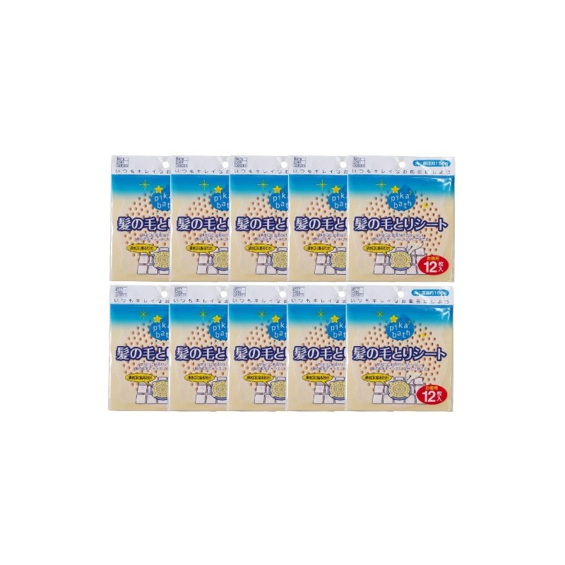 Hayakawa Kougyou 130968 Shiny Bath Hair Removal Sheet, 12 Sheets
