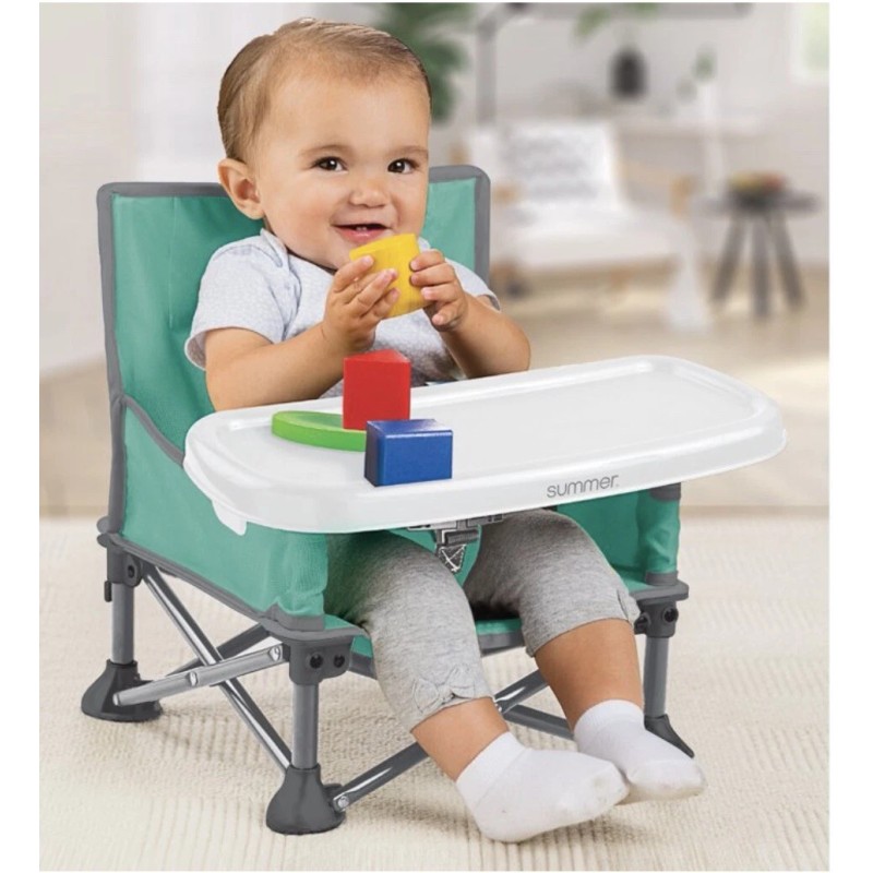 Summer Infant Pop 'N Sit Portable Booster Seat - Green