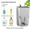 VANNSOO Wall Mount Stainless Steel Soap Dispenser for Bathroom, 48oz