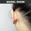 6 Styles Silicone Earring Backs for Studs, 600 Pieces Clear