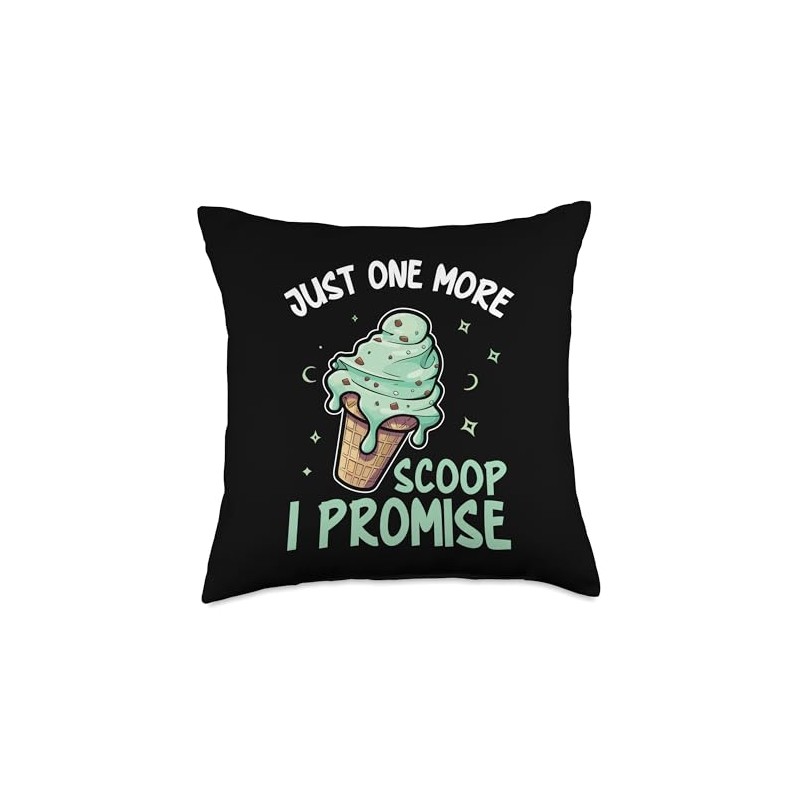 Fresh Mint Chocolate Chip Lover Dessert Lover Ice Cream Throw