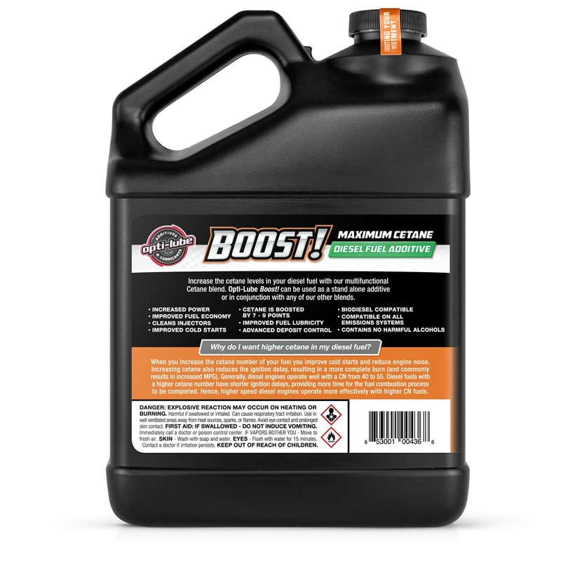 Opti-Lube Boost! Maximum CETANE Formula Diesel Fuel ADDITIVE: 1 Gallon
