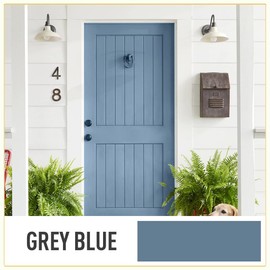 DWIL Acrylic Wood Paint for Furniture - Semi-Gloss Paint Suitable for Wood Surface Renovation, Water-Based All match Paint, Non-Toxic & Odorless, Eco-Friendly & Healthy (32OZ, Grey Blue)