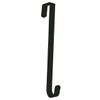 dobar Over The Door Wreath Hanger - 11-Inch (Black)