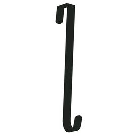 dobar Over The Door Wreath Hanger - 11-Inch (Black)