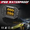 OFFROADTOWN Flush Mount Yellow LED Pods 5 Inch 120W CREE