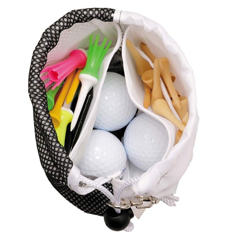 Daiya Golf AS-446 Mesh Pocket, Round Supplies, Accessory Storage Pouch,