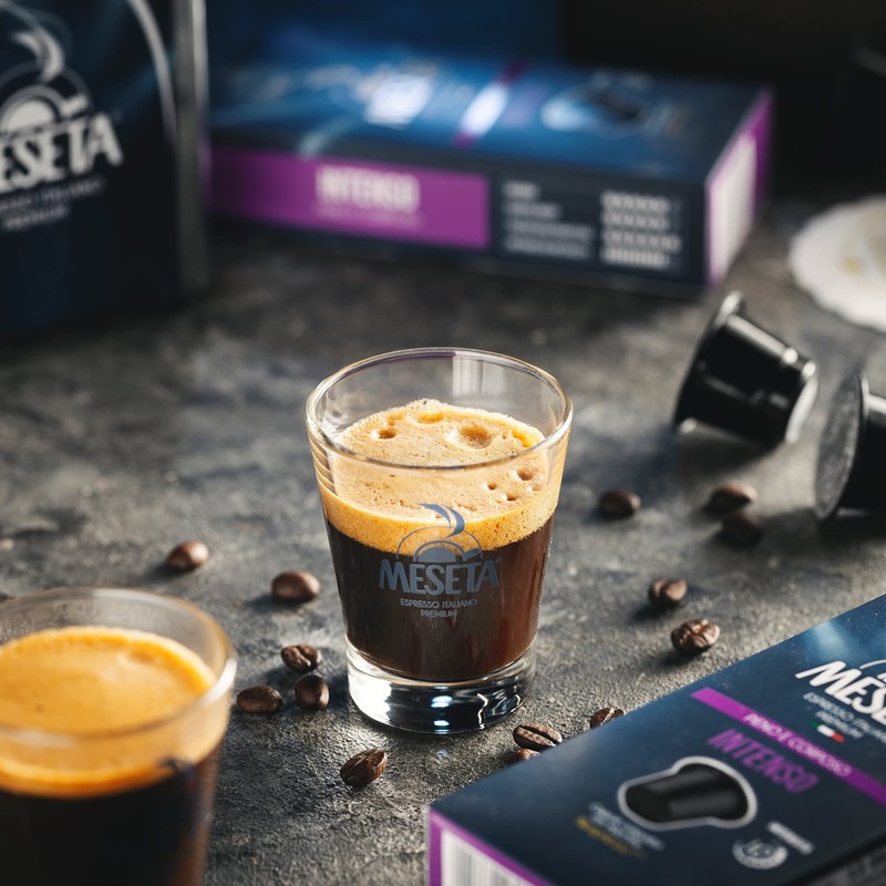100 Nespresso Compatible Meseta Intenso Coffee Capsules 100 Capsules of