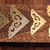 4Pcs Brass Flat Corner Protectors Right Angle Brackets Decorative Corner