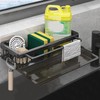 Hanging Sink Organiser, Sink Organiser with Drain Pan, Kitchen Sponge