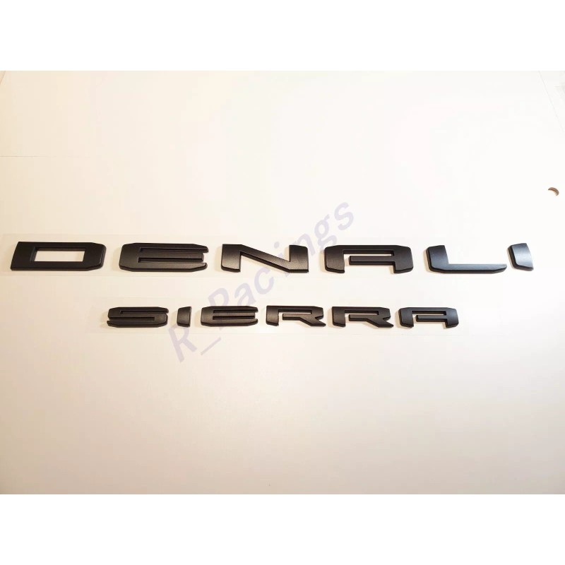 GMC OVERLAY Matte Black DENALI HD DENALI SIERRA Emblem 2020+GMC