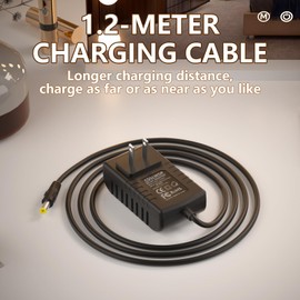 12V2A for Vanity Mirror Power Cord, Power Adapter for Fenchilin Hollywood Vanity Makeup Mirror Light Bulbs, Hansong DC11715 DC117-15 Bedroom Light Up Vanity Mirror Charger Power Cord(DC:5.5 * 2.1)