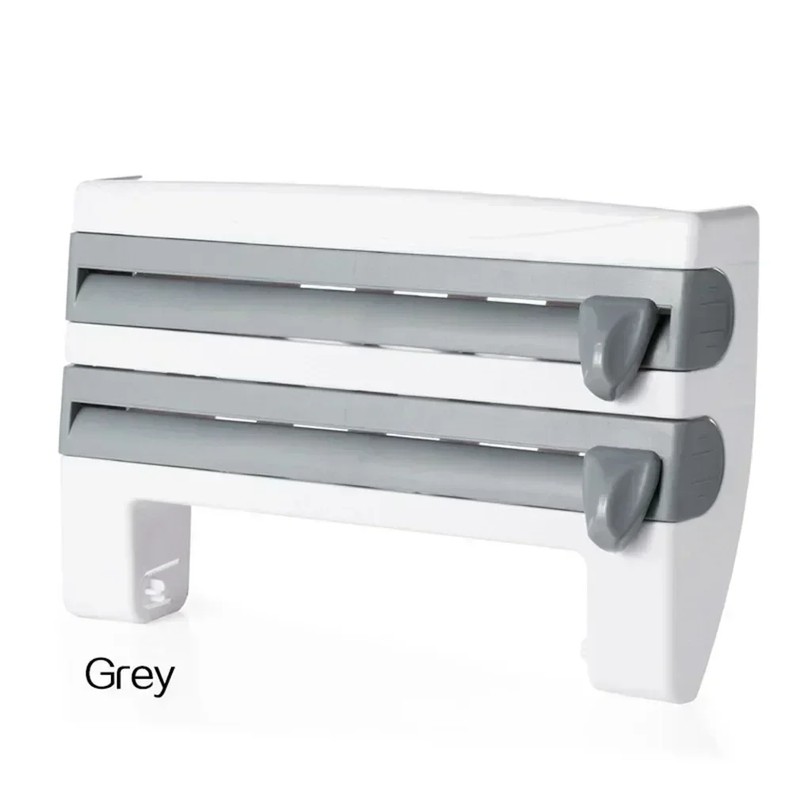 Kitchen Wrap Dispenser & Cutter for Cling Film and Foil