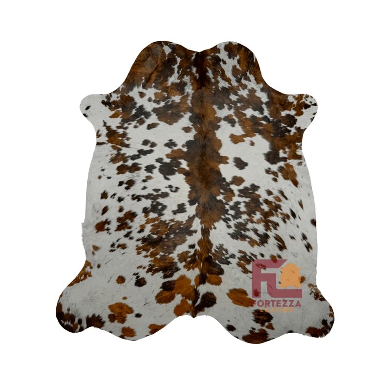 Fortezzaoutlet Cowhide Rug Original Tricolor | Premium Quality | Medium